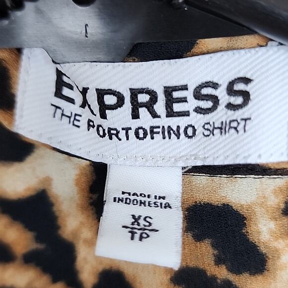 Express Leopard Cheetah XS Blouse - Picture 4 of 7
